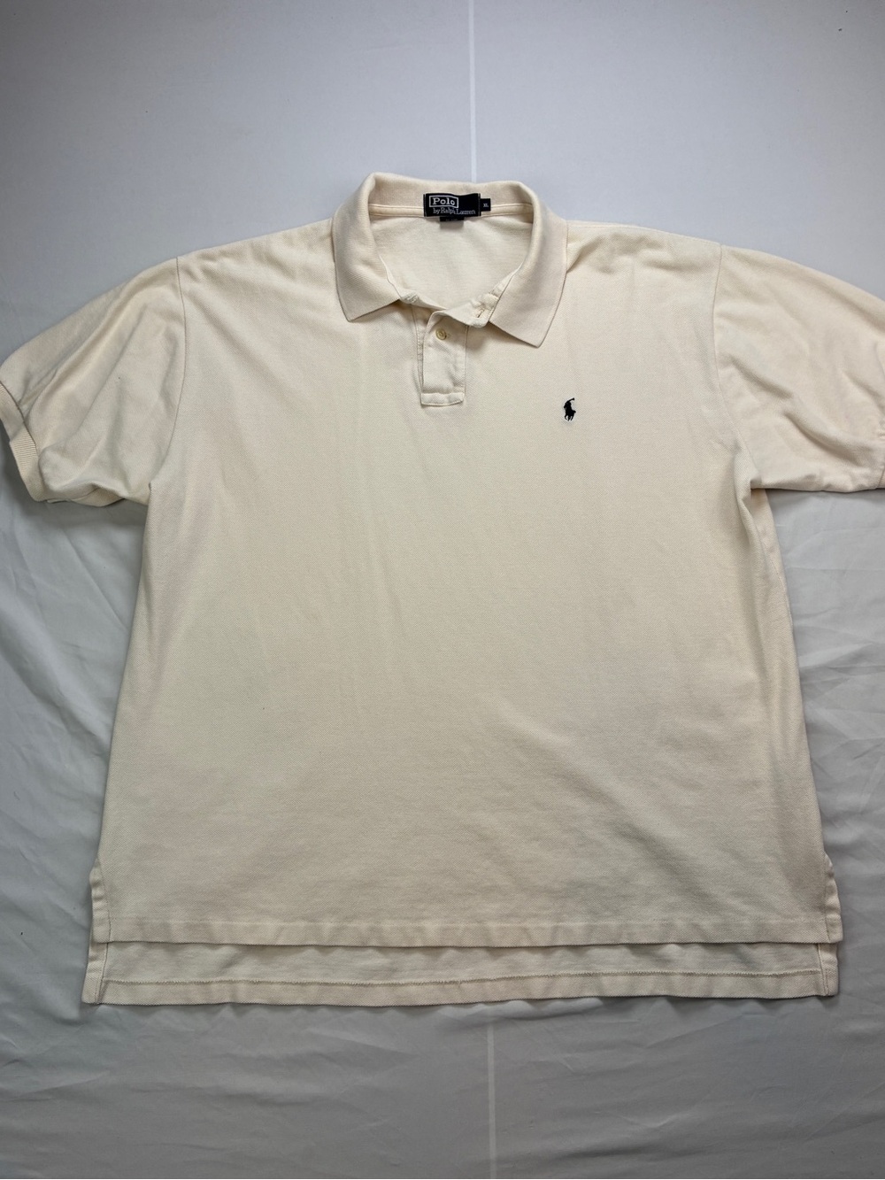Polo by Ralph Lauren Men’s Cream/Off White Polo - Classic Short Sleeve